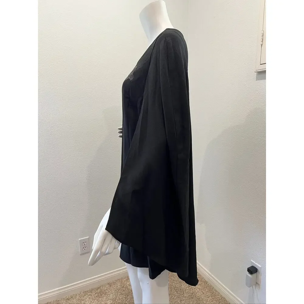 Her Universe Star Wars Studded Darth Vader Black Sleeveless Cape Dress Medium